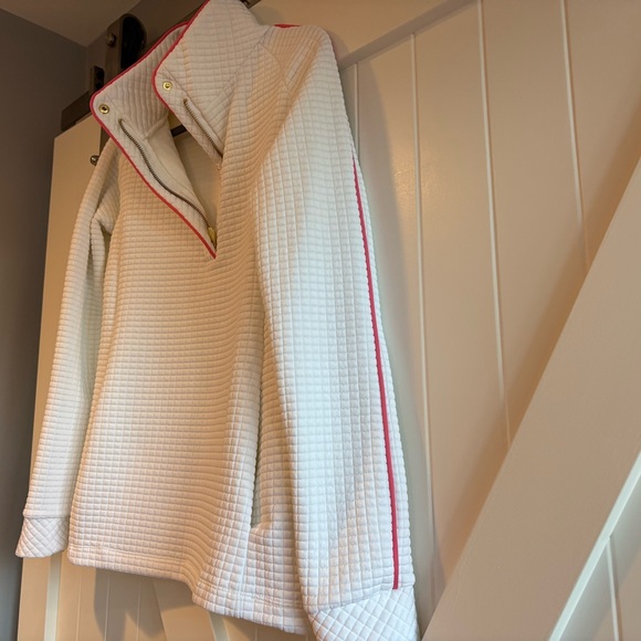 Dudley Stephens White Pearl Pullover in Waffler Knit, Size Small - Picture 4 of 6